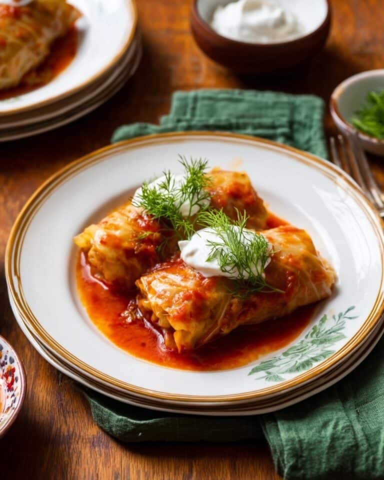 Vegetarian Ukrainian Cabbage Rolls (Golubtsi) Recipe