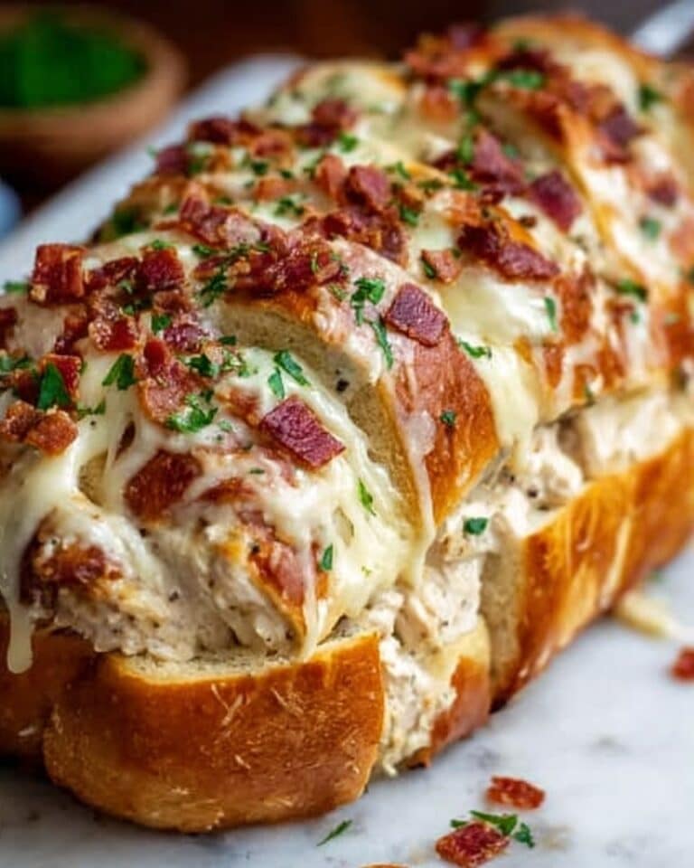 Chicken Bacon Ranch Stuffed Bread Recipe