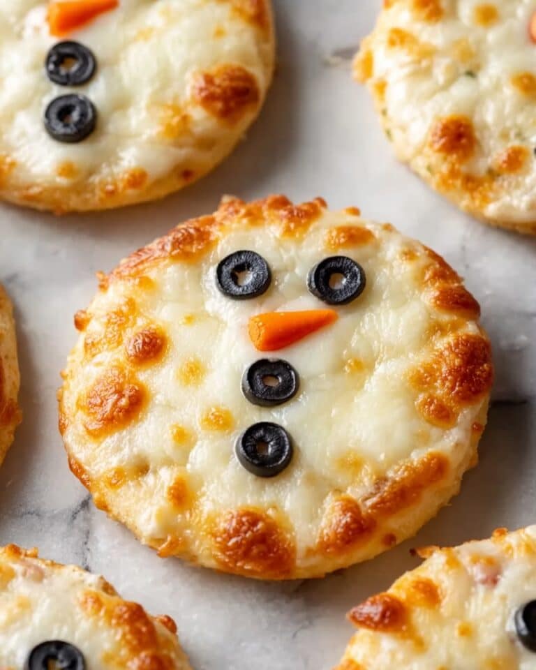 Mini Snowman Pizzas Recipe