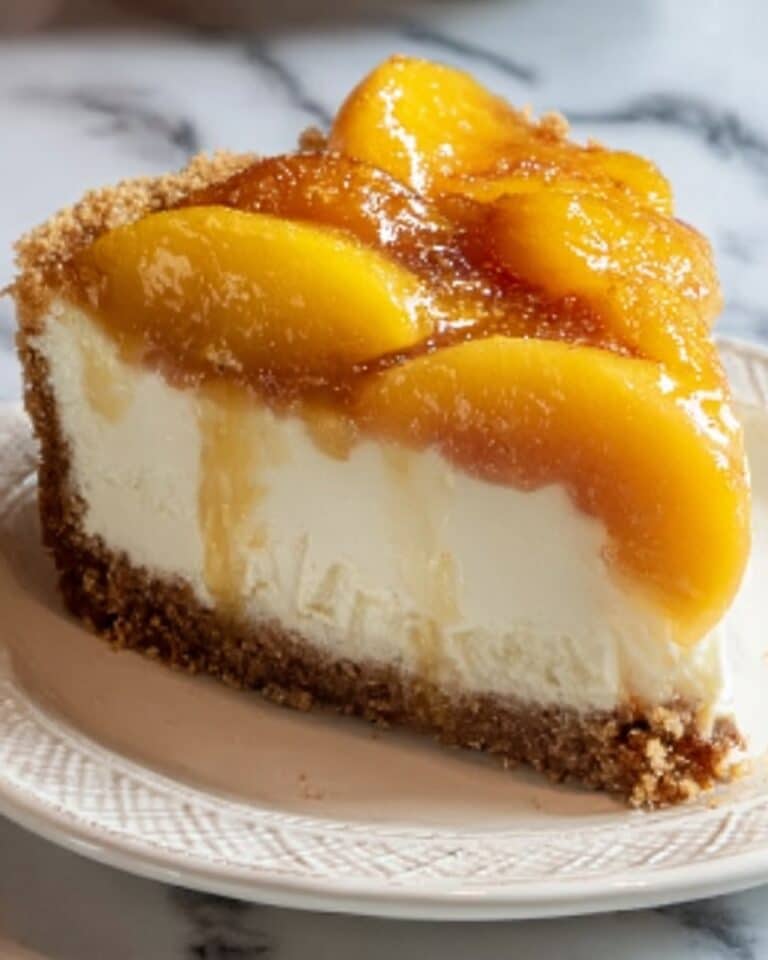 Peach Cobbler Cheesecake Fusion Recipe