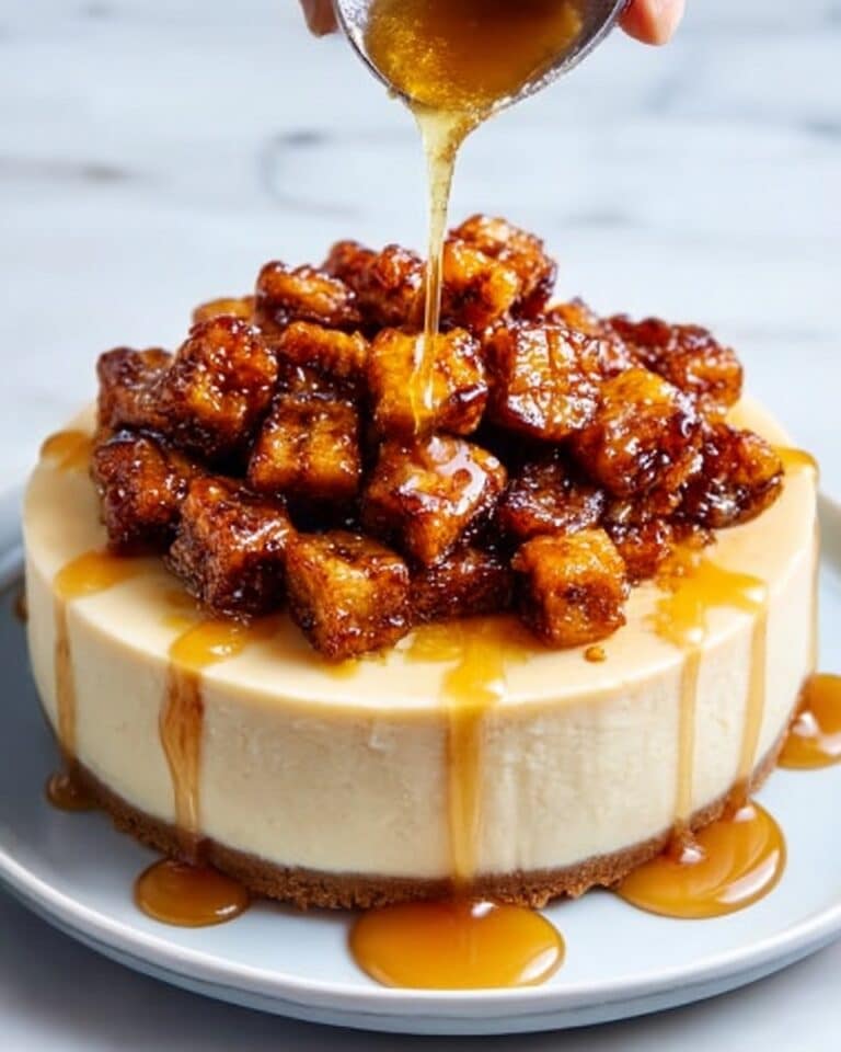 Caramelized Banana Cheesecake with Rum Glaze Recipe