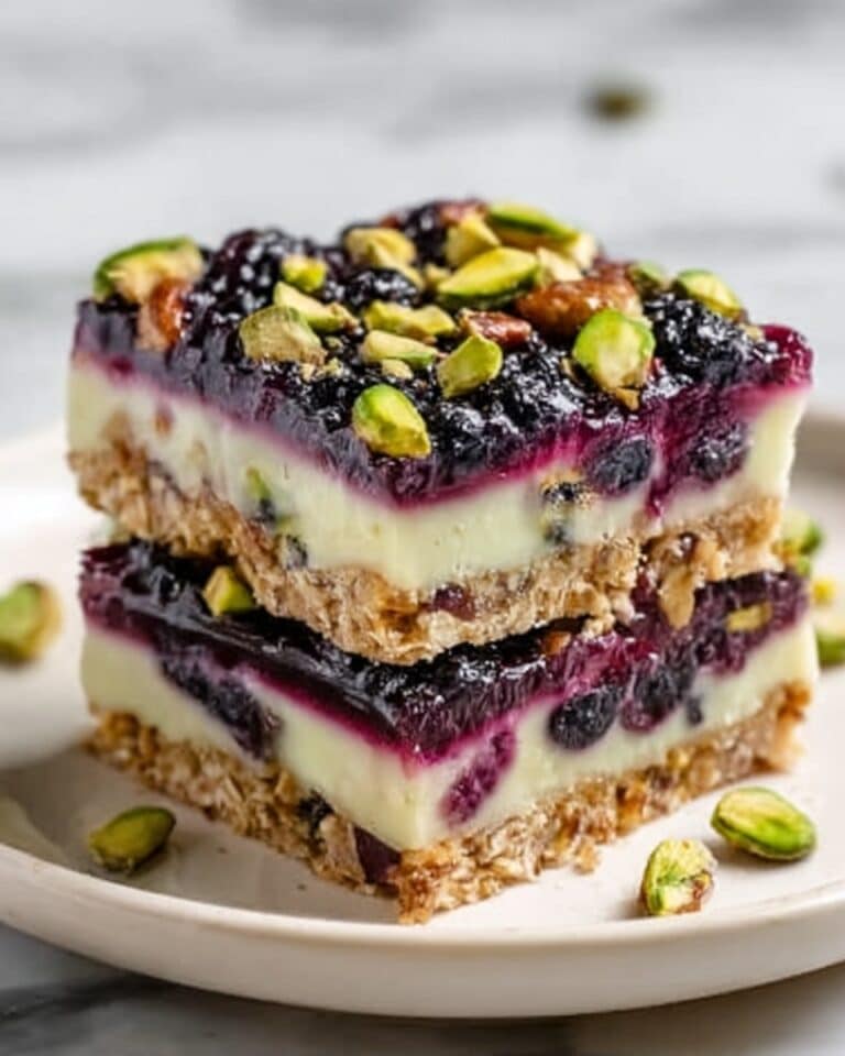 Blackberry Pistachio Dream Bars Recipe