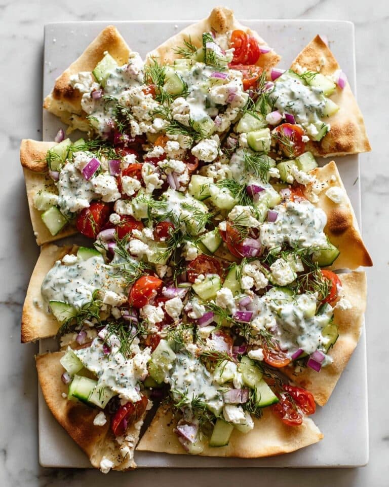Loaded Vegetarian Greek Pita Nachos Recipe