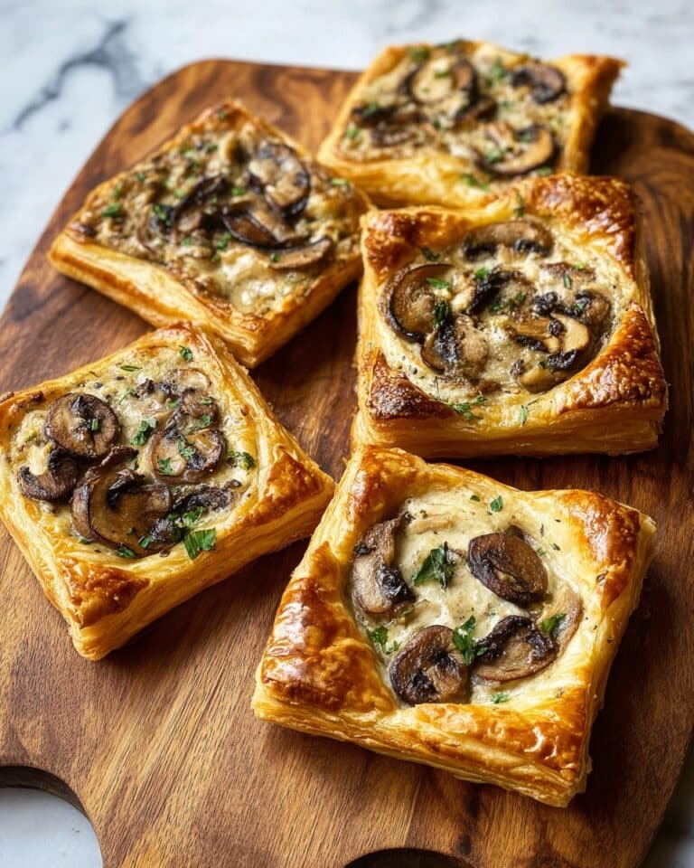 Mushroom, Shallot and Herbed Goat Cheese Tarts Recipe