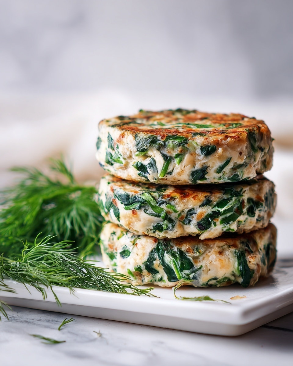The image shows a white plate with a stack of three main layers: the bottom layer is a golden brown waffle with a crispy texture, the middle layer is a thick, creamy white sausage gravy with visible chunks of sausage and herbs, and the top layer includes a cooked egg with a bright yellow runny yolk and scattered chopped green onions. There is a black fork on the plate cutting through the waffle and gravy, with some gravy spilled around. The plate is on a white marbled texture surface. Photo taken with an iphone --ar 4:5 --v 7