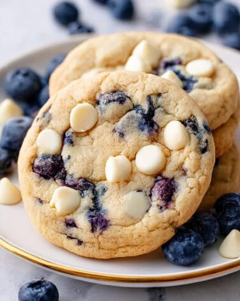 Blueberry White Chocolate Chip Cookies Recipe