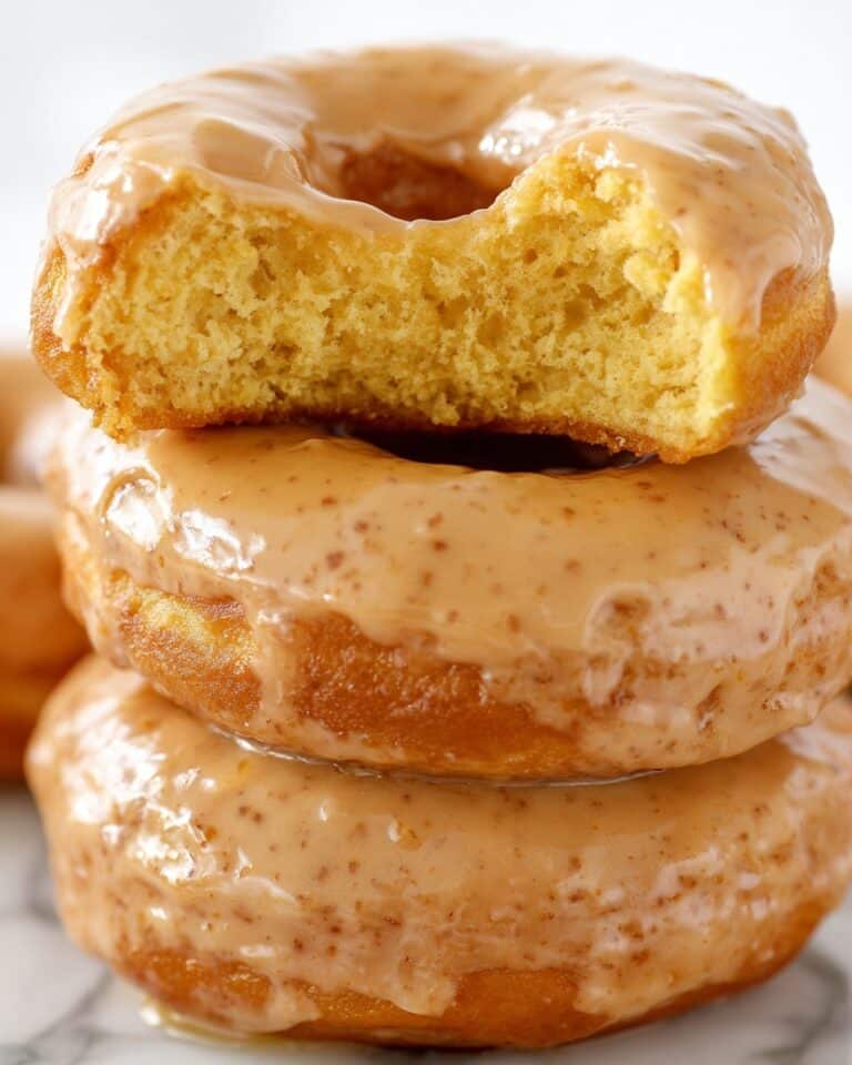 Pumpkin Old Fashioned Doughnuts with Spiced Pumpkin Glaze Recipe