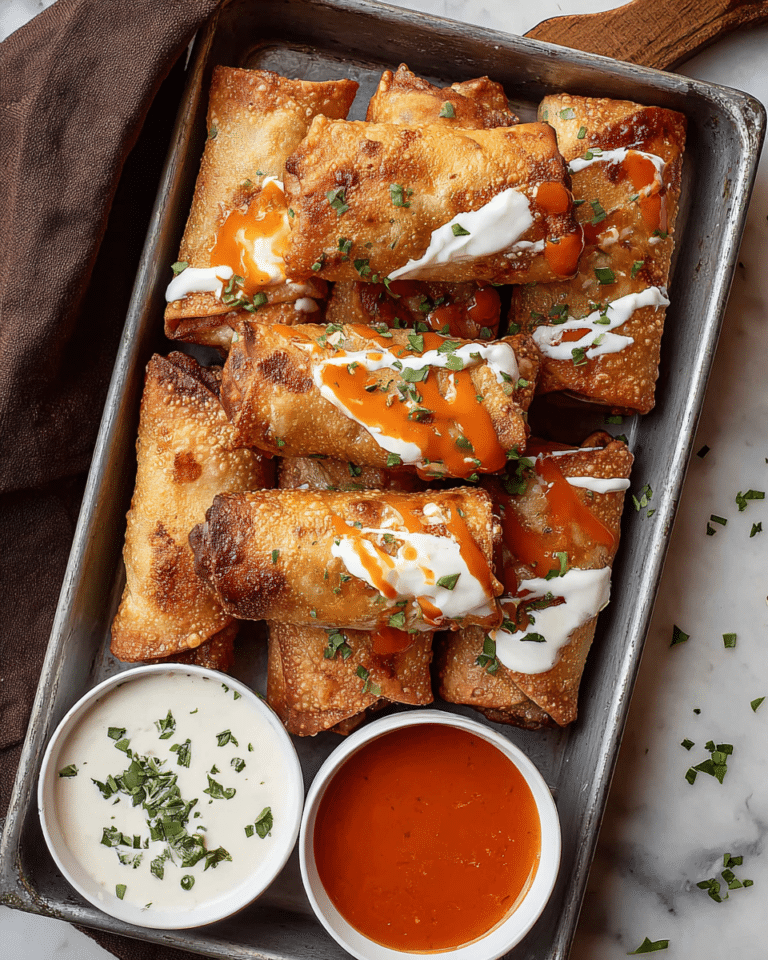 Buffalo Chicken Egg Rolls Recipe