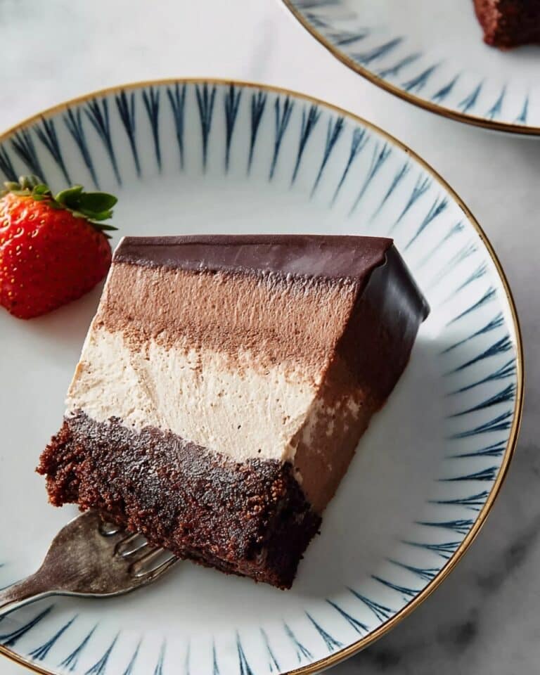 Triple Chocolate Mousse Cake Recipe