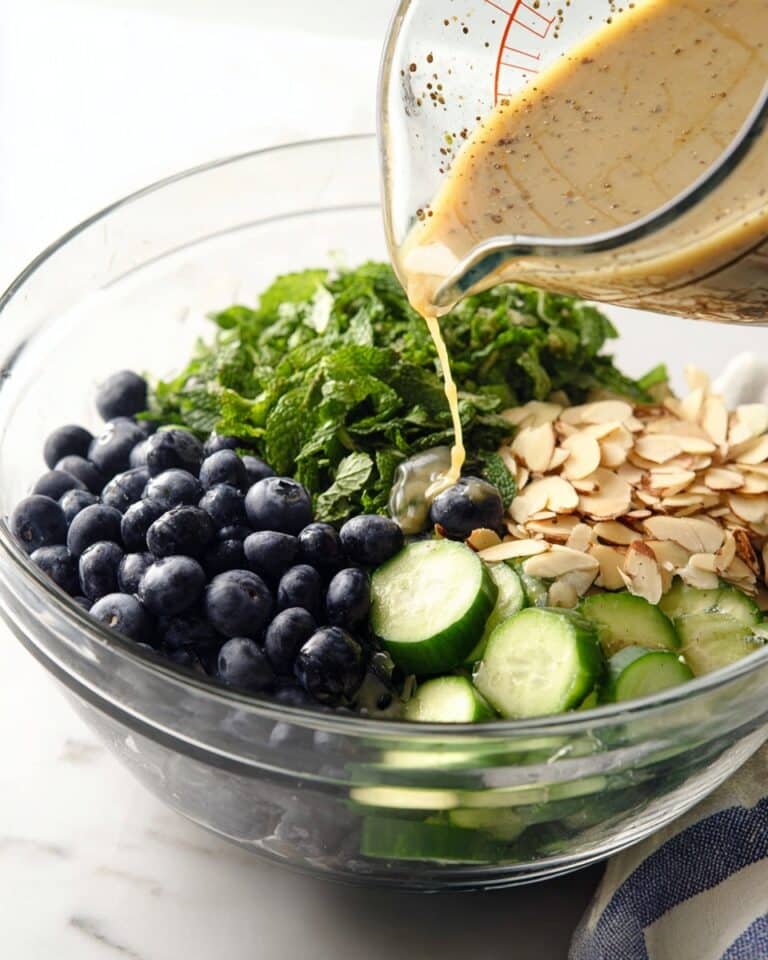 Cucumber Blueberry Salad with Mint and Almonds Recipe