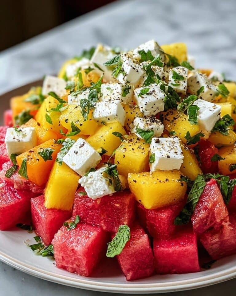 Peach Watermelon Salad Recipe