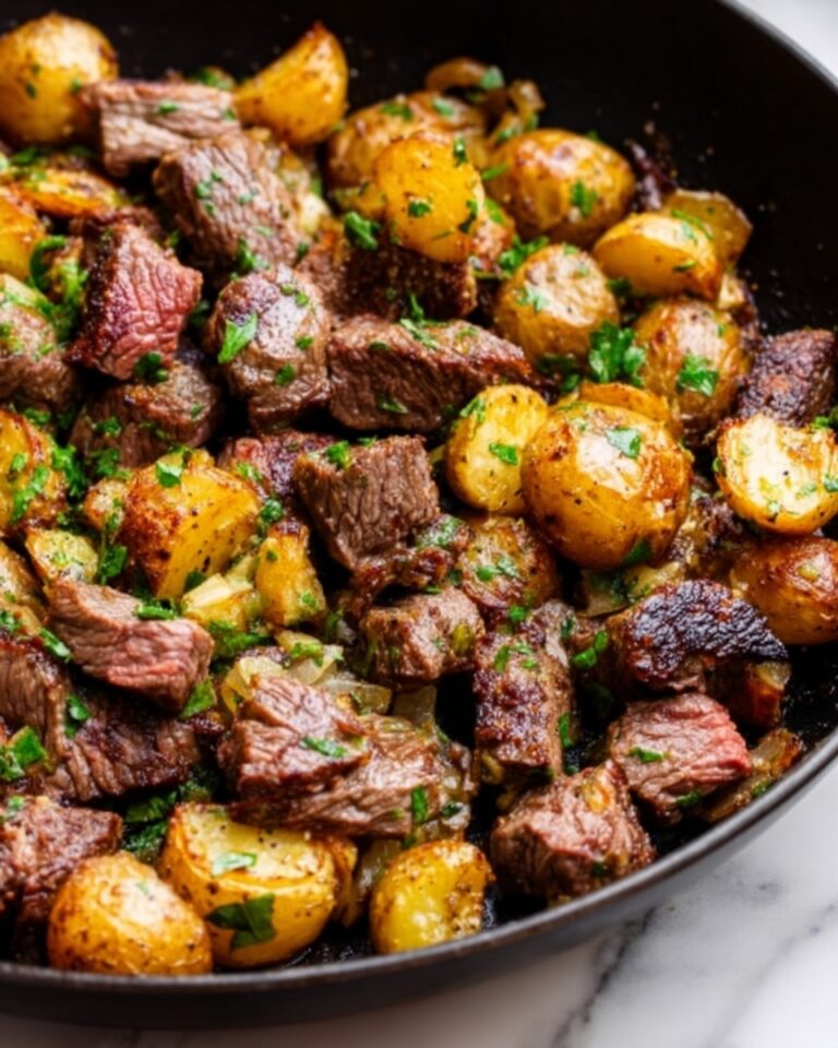 Steak Bites and Golden Potatoes Recipe