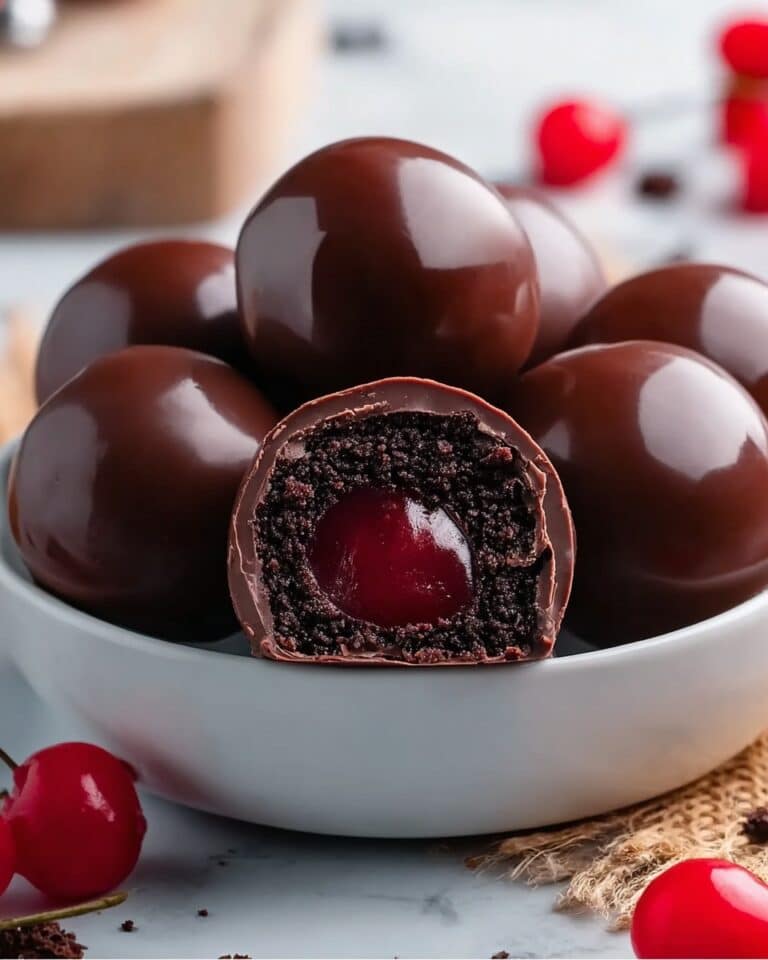 Easy Chocolate Covered Cherry Brownie Bombs Recipe