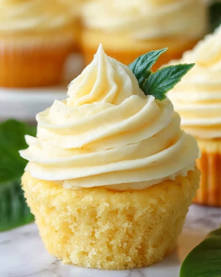 Dole Whip Cupcakes with Pineapple Filling Recipe